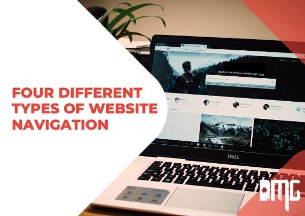 Four different types of website navigation